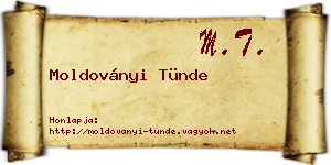 Moldoványi Tünde névjegykártya